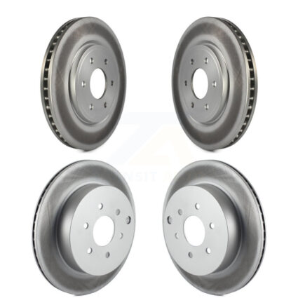Front Rear Coated Disc Brake Rotors Kit For Nissan Pathfinder KG-100989