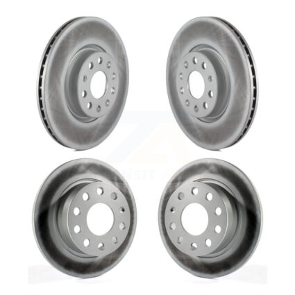 Front Rear Coated Disc Brake Rotors Kit For Volkswagen Jetta Golf Alltrack Beetle KG-100998