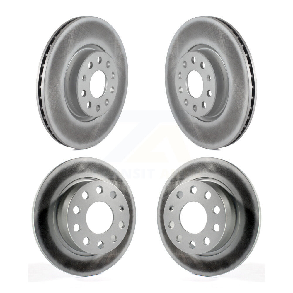 Front Rear Coated Disc Brake Rotors Kit For Volkswagen Jetta Golf Alltrack Beetle KG-100998