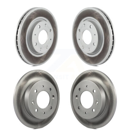 Front Rear Coated Disc Brake Rotors Kit For Kia Spectra Spectra5 KG-101000