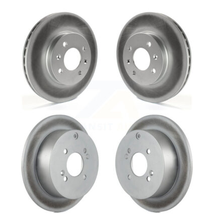 Front Rear Coated Disc Brake Rotors Kit For Hyundai Accent Kia Rio5 Rio KG-101011