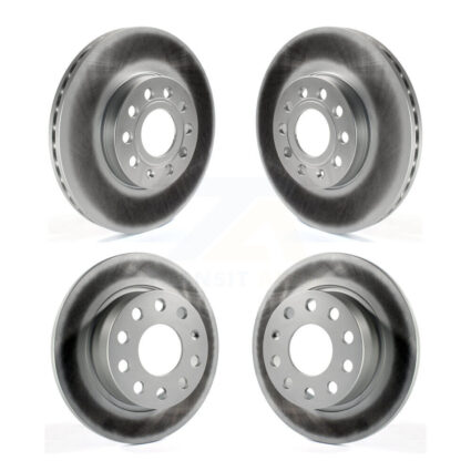 Front Rear Coated Disc Brake Rotors Kit For Volkswagen Jetta Beetle Golf SportWagen KG-101017
