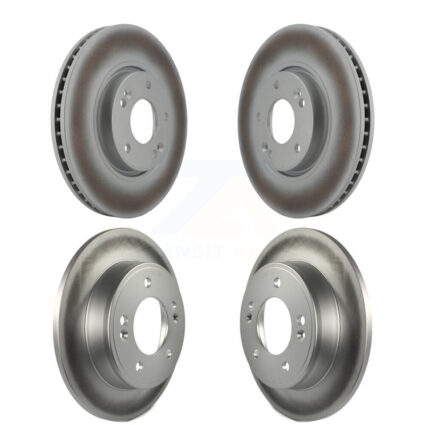 Front Rear Coated Disc Brake Rotors Kit For Kia Forte Hyundai Veloster Forte5 Koup KG-101022
