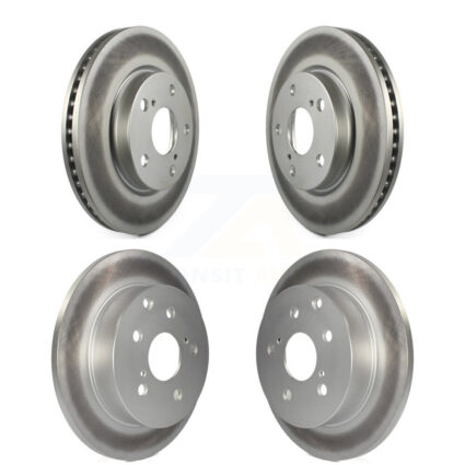 Front Rear Coated Disc Brake Rotors Kit For Toyota RAV4 Lexus HS250h KG-101034