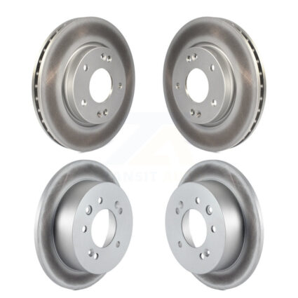 Front Rear Coated Disc Brake Rotors Kit For Hyundai Elantra KG-101041