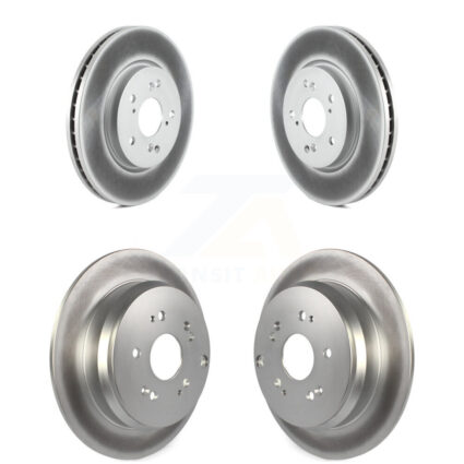 Front Rear Coated Disc Brake Rotors Kit For Honda CR-V Acura RDX KG-101043