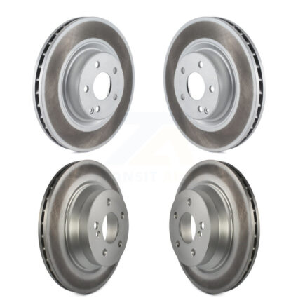 Front Rear Coated Disc Brake Rotors Kit For Mercedes-Benz GLK350 GLK250 CLS550 CLS500 E550 KG-101049