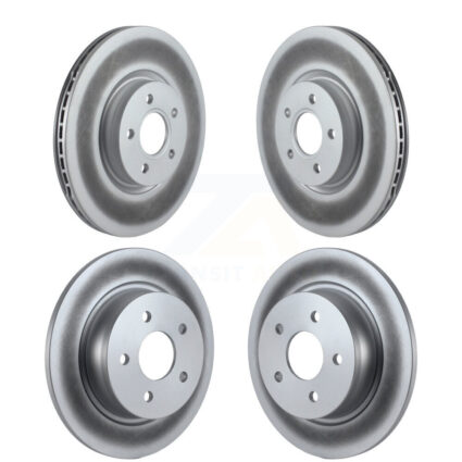 Front Rear Coated Disc Brake Rotors Kit For Ford Escape Transit Connect KG-101051