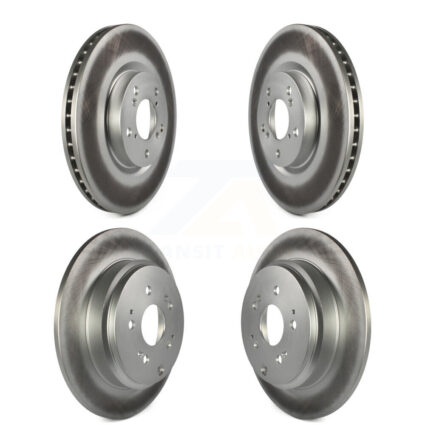 Front Rear Coated Disc Brake Rotors Kit For Honda Pilot Acura MDX ZDX KG-101055