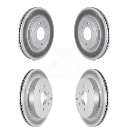 Front Rear Coated Disc Brake Rotors Kit For INFINITI QX80 Nissan Armada QX56 KG-101079