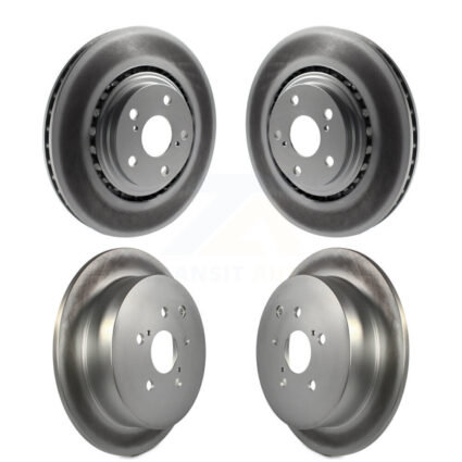 Front Rear Coated Disc Brake Rotors Kit For Toyota Sienna Highlander Lexus RX350 RX450h KG-101082