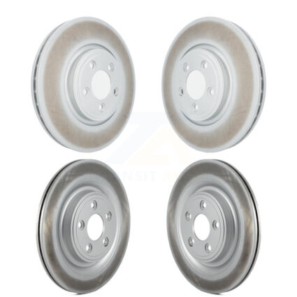 Front Rear Coated Disc Brake Rotors Kit For Jaguar XF XK Vanden Plas S-Type XJ8 KG-101090