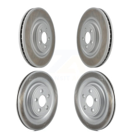 Front Rear Coated Disc Brake Rotors Kit For Jaguar XF XJ XKR S-Type XK XJR Super V8 KG-101091