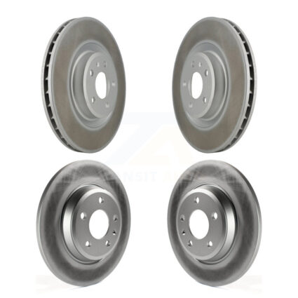 Front Rear Coated Disc Brake Rotors Kit For Audi Q5 A6 With 345mm Diameter Rotor KG-101105