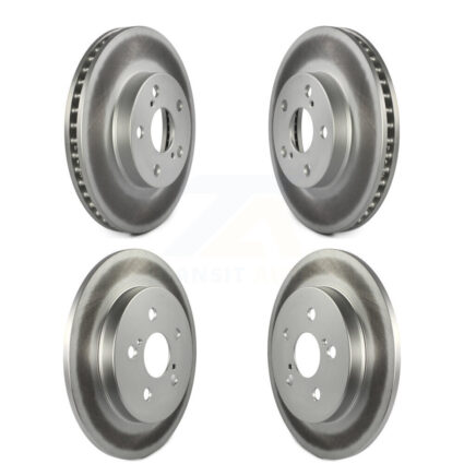 Front Rear Coated Disc Brake Rotors Kit For Toyota Prius Lexus CT200h Plug-In KG-101119