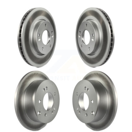 Front Rear Coated Disc Brake Rotors Kit For Kia Forte Soul Koup Forte5 KG-101121