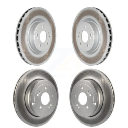 Front Rear Coated Disc Brake Rotors Kit For Hyundai Genesis Coupe KG-101122