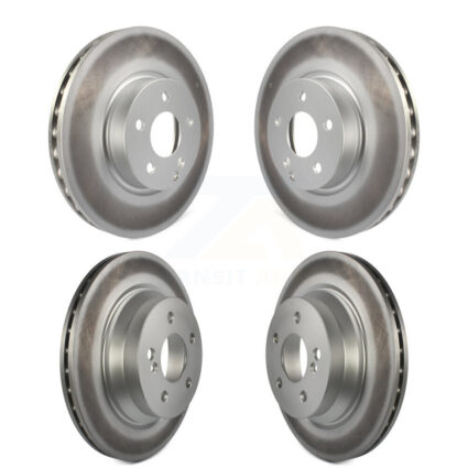 Front Rear Coated Disc Brake Rotors Kit For Mercedes-Benz E350 E400 KG-101131