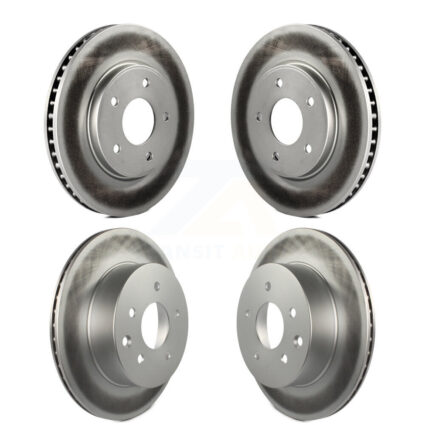 Front Rear Coated Disc Brake Rotors Kit For Nissan LEAF KG-101138