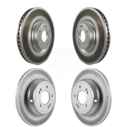 Front Rear Coated Disc Brake Rotors Kit For Hyundai Genesis G80 Kia K900 KG-101139