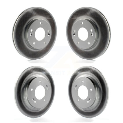 Front Rear Coated Disc Brake Rotors Kit For Kia Forte5 Hyundai Elantra GT KG-101141