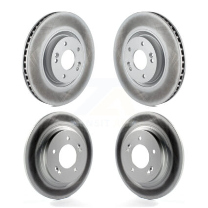 Front Rear Coated Disc Brake Rotors Kit For Kia Optima Hyundai Sonata Cadenza Azera KG-101145