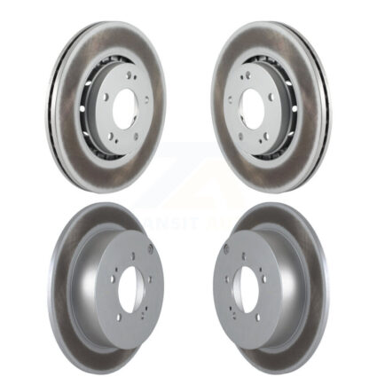Front Rear Coated Disc Brake Rotors Kit For Mitsubishi Lancer KG-101150