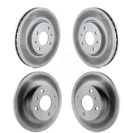 Front Rear Coated Disc Brake Rotors Kit For Fiat 500 KG-101153