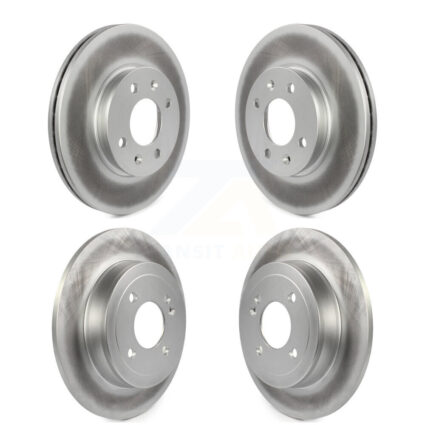 Front Rear Coated Disc Brake Rotors Kit For Hyundai Accent Kia Rio KG-101156