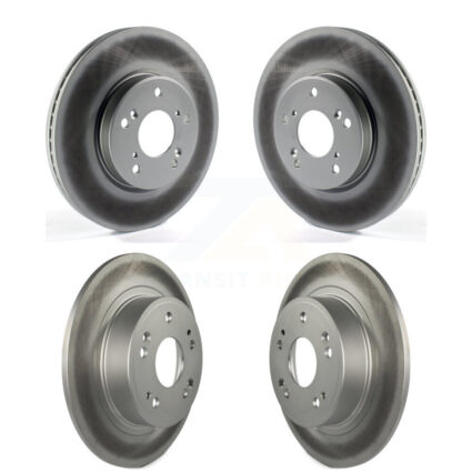 Front Rear Coated Disc Brake Rotors Kit For Honda HR-V Accord KG-101167
