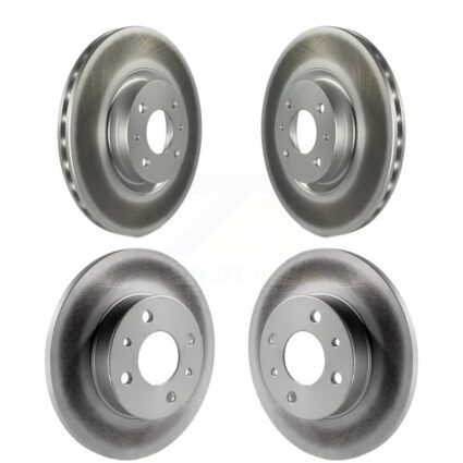 Front Rear Coated Disc Brake Rotors Kit For Fiat 500 KG-101185