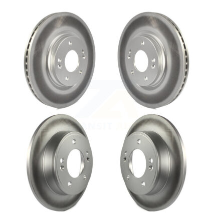 Front Rear Coated Disc Brake Rotors Kit For Kia Soul KG-101195