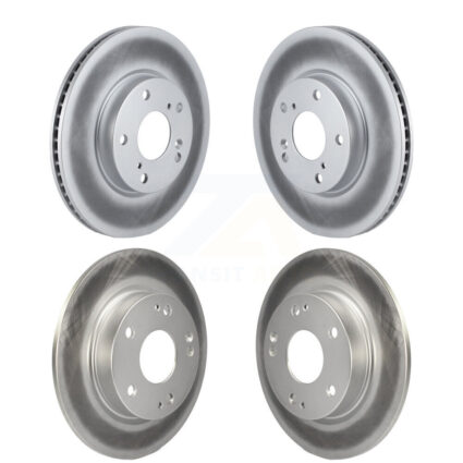 Front Rear Coated Disc Brake Rotors Kit For Honda Civic Insight KG-101199