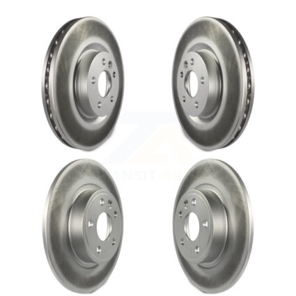 Front Rear Coated Disc Brake Rotors Kit For Land Rover Discovery Sport Jaguar E-Pace KG-101220