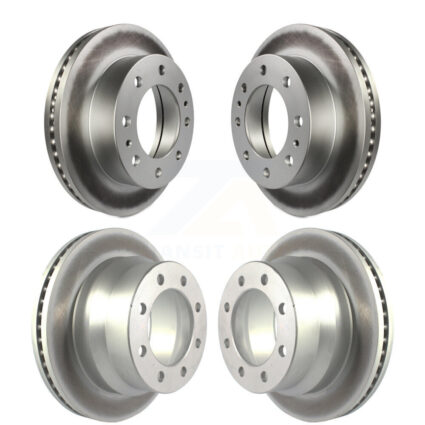 Front Rear Coated Disc Brake Rotors Kit For Chevrolet Express 4500 GMC Savana KG-101225