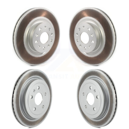 Front Rear Coated Disc Brake Rotors Kit For Cadillac CTS KG-101230