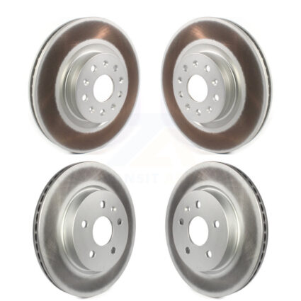 Front Rear Coated Disc Brake Rotors Kit For Cadillac CT5 Chevrolet Camaro CT6 KG-101231