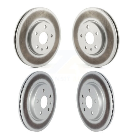 Front Rear Coated Disc Brake Rotors Kit For Cadillac XT4 Buick Envision KG-101236