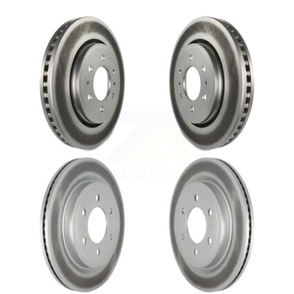 Front Rear Coated Disc Brake Rotors Kit For Ford F-150 Expedition Lincoln Navigator KG-101239