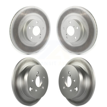 Front Rear Coated Disc Brake Rotors Kit For Subaru Forester XV Crosstrek KG-101255