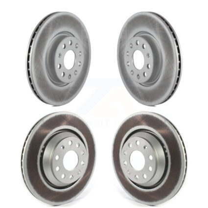 Front Rear Coated Disc Brake Rotors Kit For Volkswagen CC Passat KG-101257