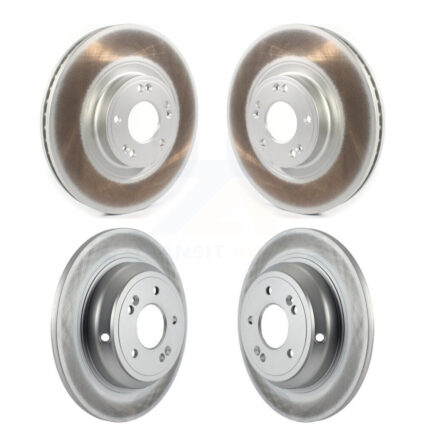 Front Rear Coated Disc Brake Rotors Kit For Hyundai Genesis KG-101264
