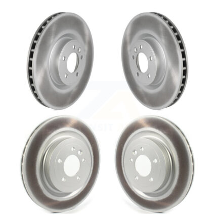 Front Rear Coated Disc Brake Rotors Kit For Land Rover Range Sport Discovery KG-101268