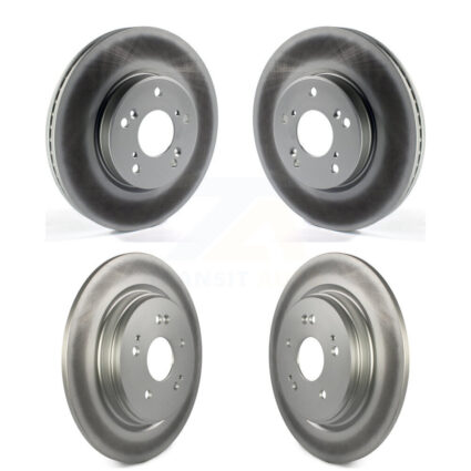 Front Rear Coated Disc Brake Rotors Kit For 2020 Honda CR-V 2.0L KG-101273