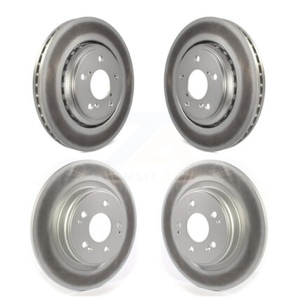 Front Rear Coated Disc Brake Rotors Kit For Acura MDX KG-101274
