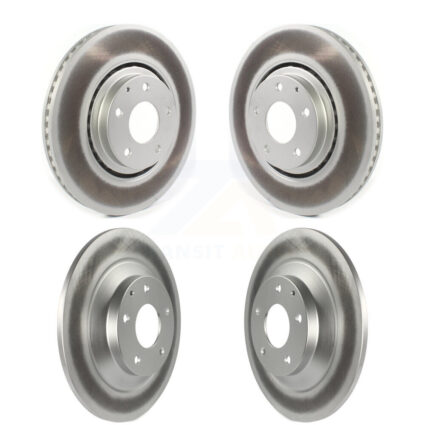 Front Rear Coated Disc Brake Rotors Kit For 2019-2023 Mazda CX-5 Turbocharged KG-101293