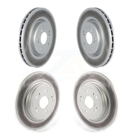 Front Rear Coated Disc Brake Rotors Kit For 2019-2024 Acura RDX KG-101303