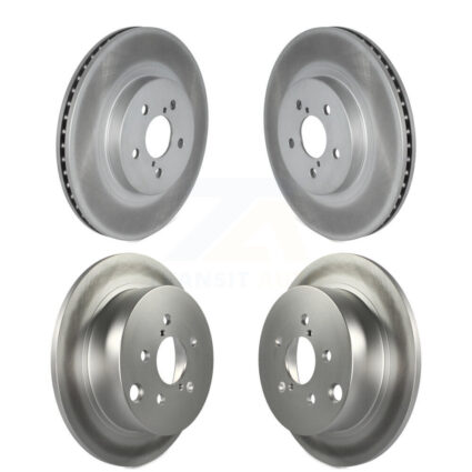 Front Rear Coated Disc Brake Rotors Kit For Subaru Crosstrek Impreza KG-101304
