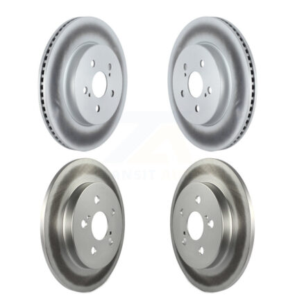 Front Rear Coated Disc Brake Rotors Kit For 2020-2022 Toyota Corolla Prius Prime KG-101306