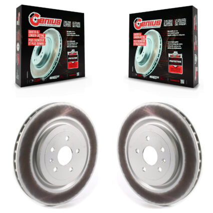 Rear Coated Disc Brake Rotors Pair For Chevrolet Camaro Cadillac CTS KG-101349